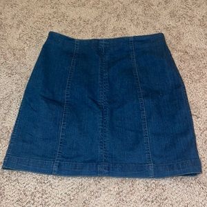 Denim bodycon skirt